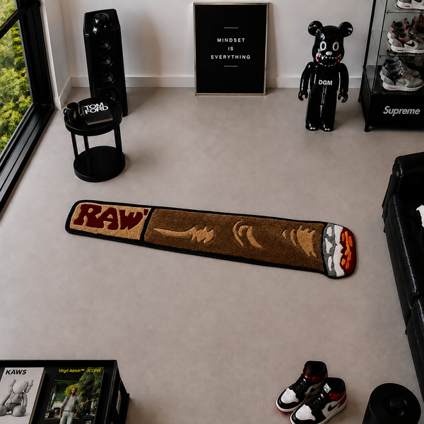 Raw Smoke Runner Rug