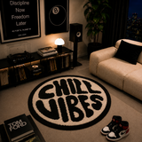Chill Vibes Black & White Rug