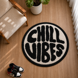 Chill Vibes Black & White Rug