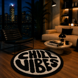 Chill Vibes Black & White Rug