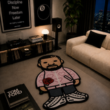 Drizzy Rose Designer Rug